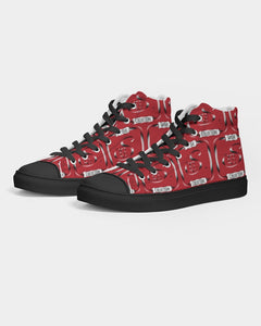 Adult Footwear- "The Hell Raiser Black Highs" Hightop Sneaker (Men's)