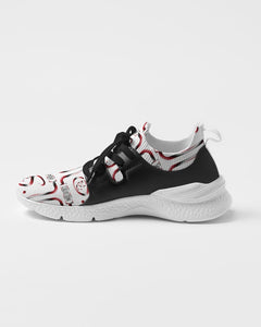 Adult Footwear- "The Hell Raiser White Runners" Two-Tone Sneaker (Women's)