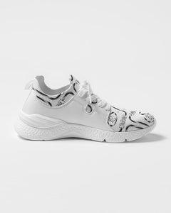 Adult Footwear- "The White Oreo Runners" Two-Tone Running Sneaker (Men's)