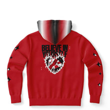 Load image into Gallery viewer, SQC Unisex Fashion Hoodie - STRONG RED/BLACK/WHITE