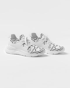 Adult Footwear- "The White Oreo Runners" Two-Tone Running Sneaker (Men's)