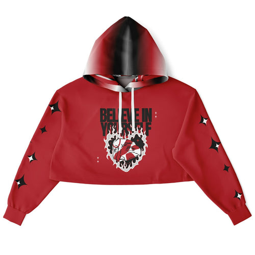 SQC Women's Fashion Dance Hoodie - STRONG RED/BLACK/RED